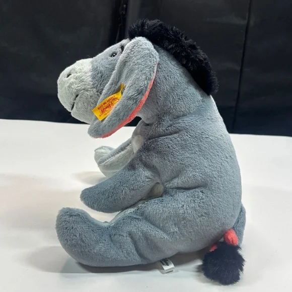Steiff x Disney Eeyore Blue Gray Plush Stuffed Animal 10" Winnie The Pooh - Picture 2 of 10